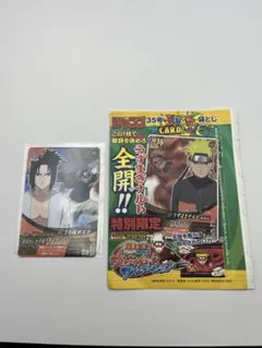 希少】NARUTOカード うずまきナルト＆うちはサスケ PR-12 プロモ