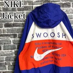 NIKE ナイロンジャケット ビッグスウォッシュ バックロゴ L ナイキ 古着
