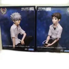エヴァンゲリオン シンジとカヲルフィギュア 2種セット まとめ売りのサムネイル