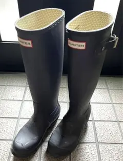 ハンターレインブーツ ネイビー UK3 HUNTER 22-22.5cm