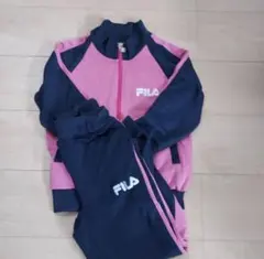 FILA ジャージ ピンク ネイビー上下セット　130