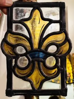 英国アンティーク1900年前後稀少手描きステンドグラス12使徒キリスト