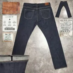 J.CREW デニム ジーンズ 34 セルビッジ スリム 濃紺 484のサムネイル