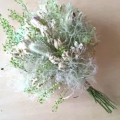 Natural＊涼しげな夏のグリーンスワッグ♡ドライフラワースワッグ
