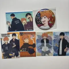 ハイキュー!! 日向翔陽 影山飛雄 カード 缶バッジ 6個セット