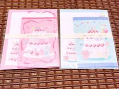 ★ケーキ柄 アニマル レターセット★94 紙モノ いちご