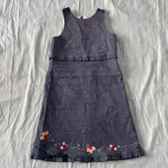 miki house デニム ジャンバースカート　140サイズ