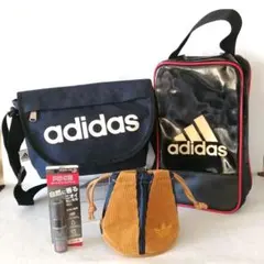 未使用　adidas　アディダス　エナメル　シューズケース　ショルダーバッグ他