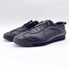 オニツカタイガー メキシコ 66 SD スリッポン ブラック レザー 23.5