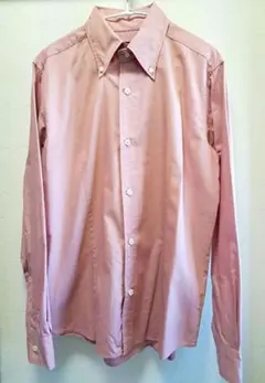 【美品】GarconWave 日本製長袖シャツ ブロードデュエボタンダウン L