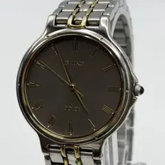 稼働93s vintage seiko dolce グレー文字盤メンズ腕時計qz - メルカリ