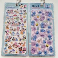 正規品　プチドロップステッカー　スティッチ　ディズニー　ミッキー　ミニー　ベビー