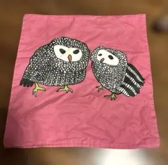 IKEA クッションカバー　フクロウ　ピンク