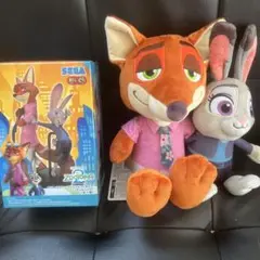 タ*ー様 ズートピア ぬいぐるみ フィギュア セット まとめ売り ニック & ジ
