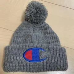 Champion ポンポン付きグレー帽子 ベビー 52cm