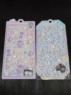 ボンボンドロップシール　ナイトミャウ　ねこ　フローズン　うさぎ