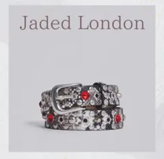 Jaded London パイソン柄 スタッズ ベルト - メルカリ