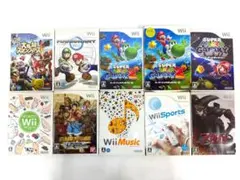 11本まとめ Wiiシリーズ Wiiマリオ Wiiスポーツ 現状品 動作未確認