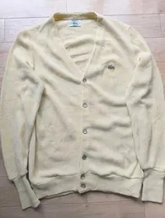 LACOSTE イエロー Vネック カーディガン