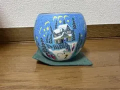 ガラスキャンドルホルダー　未使用