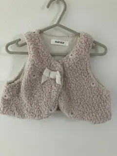 SLAP SLIP ピンク ベビーベスト　リボン　80cm 70cm