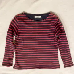 beams キッズ ボーダーカットソー 長袖 ロンT 130