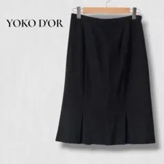 ..ヨーコドール フレアスカート　黒 ブラック 日本製　オフィス　フォーマルのサムネイル