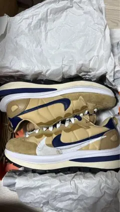 ★超美品27cm箱紐★nike vaporwaffle sacai sesame