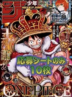 50枚セット】週刊少年ジャンプ 39号 応募シート ワンピース レベッカ