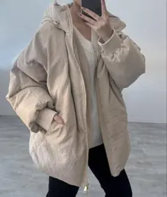 【新品未使用】SLOBE IENA 中綿ボリュームフードブルゾン