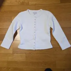 agnès b. ホワイト 長袖カーディガン T1