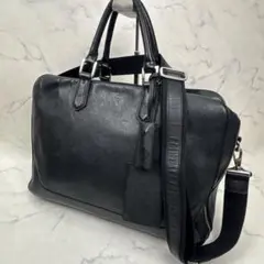 人気 コーチ メトロポリタン 2way ビジネスバッグネイビー A4可 - メルカリ