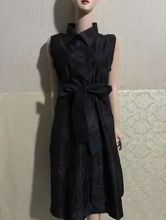 着物リメイクワンピース　大島紬