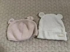 ZARA 西松屋　耳付きニット帽 2点セット