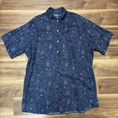 極美品 90s ラルフローレン CAMBRIDGE L プルオーバーシャツ 半袖