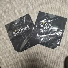 SoftBank 黒 ユニフォーム型　トートバッグ 2個セット