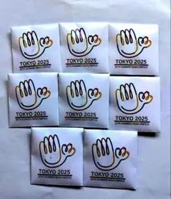 TOKYO 2025 デフリンピック ピンバッジ マグネット8個セット