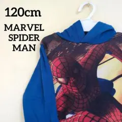 映画MARVELマーベルヒーローズ赤青スパイダーマンフード付きアメコミパーカー