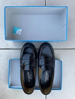 ★HARUTA ブラック ローファー 24EE★