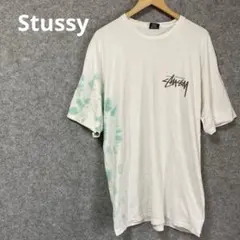 ブ*ク様 STUSSY カセットテープ柄 Tシャツ ホワイト メキシコ製 XL