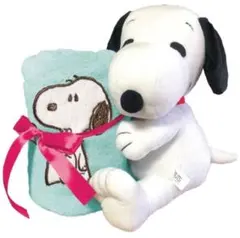 スヌーピーブランケット付きぬいぐるみ B