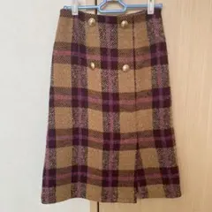 エフデ　Maglie par ef-de チェック柄タイトスカート7号