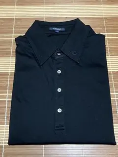 【美品・大きいサイズ】BURBERRY 半袖 ポロシャツ L 黒 バーバリー