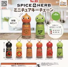 S&B SPICE&HERB ミニチュアキーチェーン