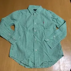ポロ ギンガムチェック 長袖シャツ