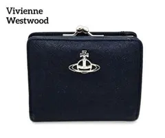 Vivienne　Westwood　がま口　折財布　オーブ　ブラック