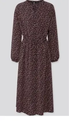 UNIQLO リバティ 小花柄 ロングワンピース