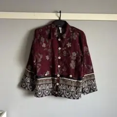 上品×個性派】MARIELLA BURANI NOTIZIE 総柄カーディガン - メルカリ