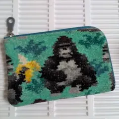 ラブラリーバイフェイラー　ウッホッホゴリラ　Ｌ字ポーチ　美品