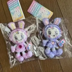 ナルミヤ ベリエちゃん レオパードぬいぐるみチャーム 2種セット ピンクパープル